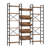 72.8" Triple Wide 6-Tier Bookshelf with Metal Frame-394723049