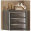 Commode de style transitionnel 1pc Poignées ovales à 5 tiroirs-539071198