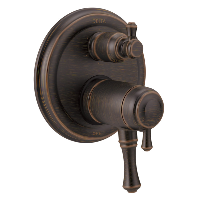 Garniture de soupape avec poignée double Cassidy Thermostatic 17T Series, Noir mat