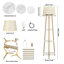Abdulahi 150cm Gold Tripod Floor Lamp