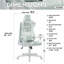 Fauteuil de jeu ergonomique pastel, menthe-1240678130