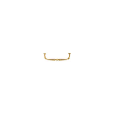 Deltana PCT400CR003 Wire Pull, Traditional, 4" in PVD Polished Brass