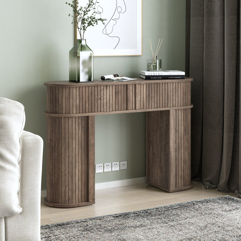Console Table With Storage - DD47B60BC3DE4166A266755E6C3B6384, Brown