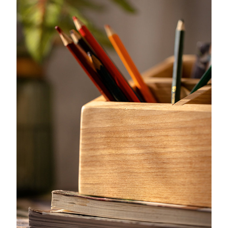 Porte-stylo en bois Aubreeann, Frêne