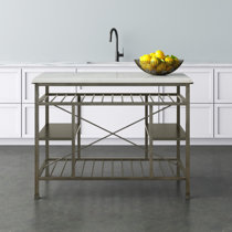 Steve Silver Baird 349024120 Cottage 2-Shelf Kitchen Cart with