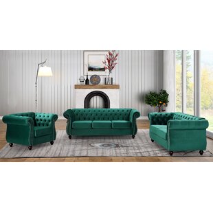 Wayfair  Green Velvet Living Room Sets You'll Love in 2024