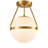 Brawner Glass Semi Flush Mount-1915503576