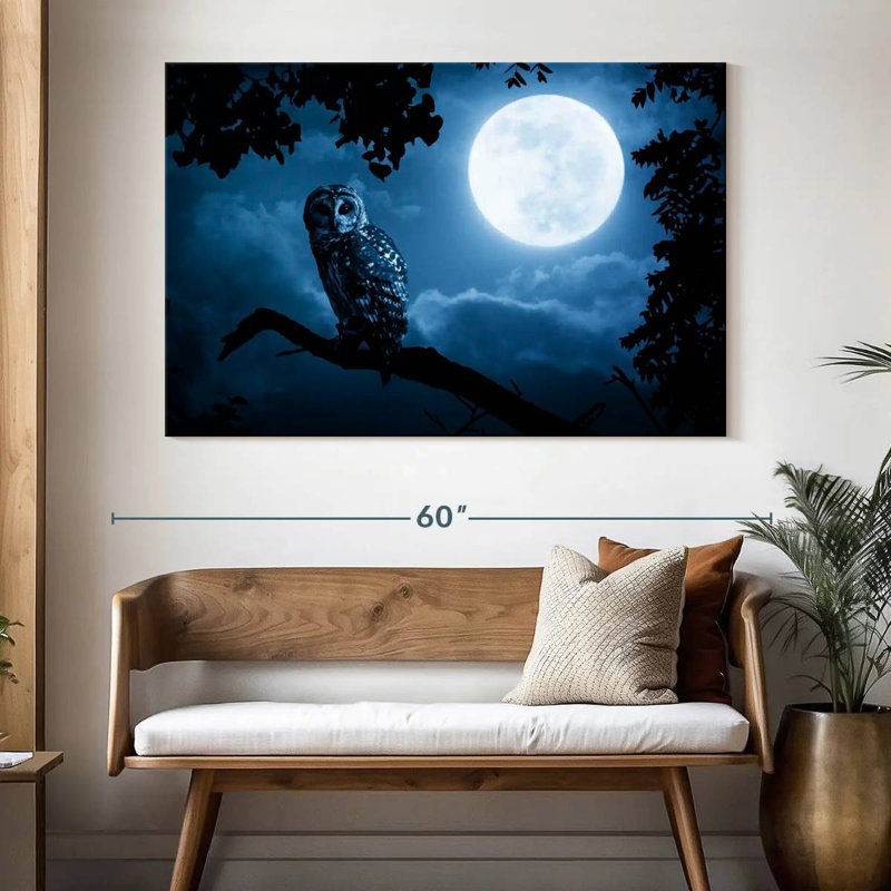 Brampt Watchful Night Owl, 34" H x 51" W