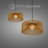 Key West Woven LED Pendant for Indoor/Outdoor Use, Weather-Resistant Rattan, 5-CCT, Dimmable-119313619