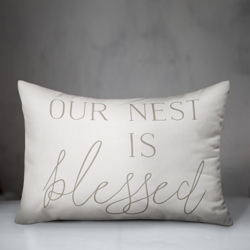 Outdoor Reversible Throw Pillow, White