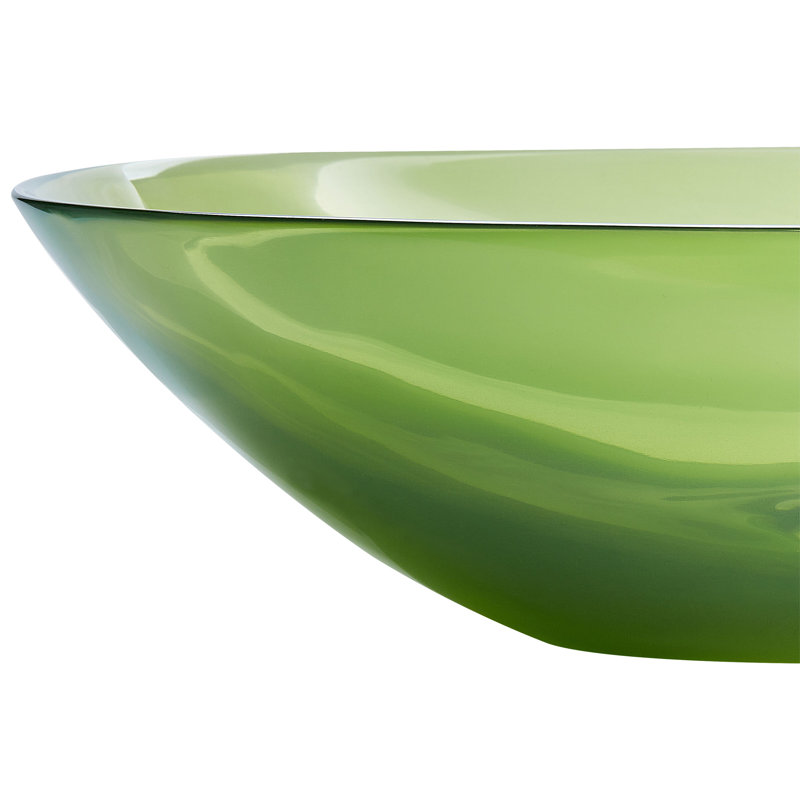 Ivy Bronx Chanoch Solid Surface Oval Sink, Green