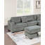 Canapé modulaire rembourré avec USB et repose-pieds avec rangement-1672012379
