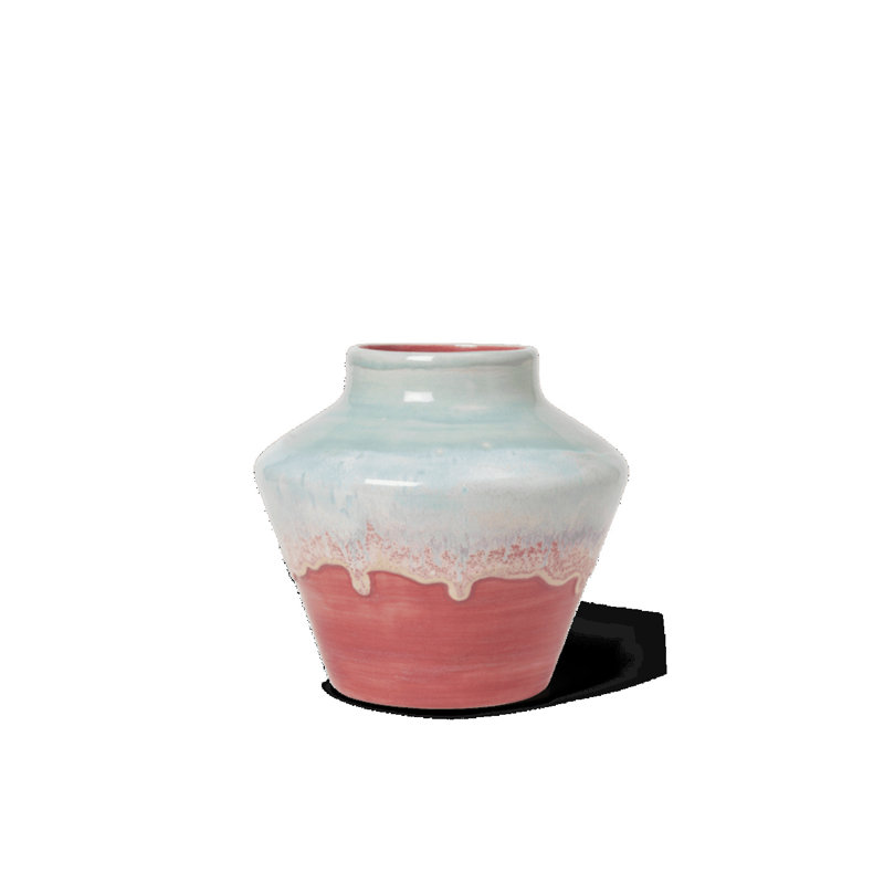 Poppery Vase H 8,1 po - menthe