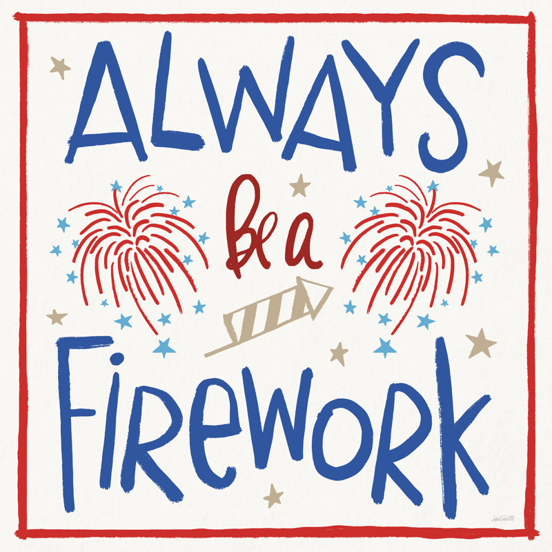 Ahinara Star Spangled Sayings IV par Anne Tavoletti, H 36 po x l 36 po