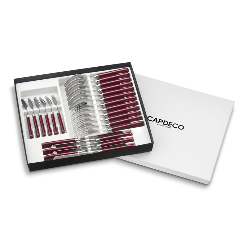Altea 24 Piece Cutlery Set, Service for 6, Cherry