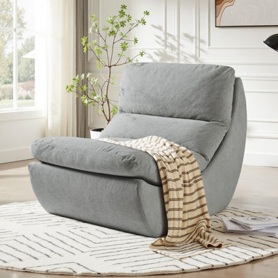 Fauteuil à billes avec mousse à mémoire de forme et confort lunaire - lavable à la machine, tissu résistant aux rayures avec poches latérales, emballage comprimé