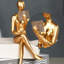 Figurine artistique, statue de lecture abstraite, décor de bibliothèque-1057881900