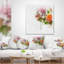 Coussin rose et orange sur fond blanc-29894309-29894306