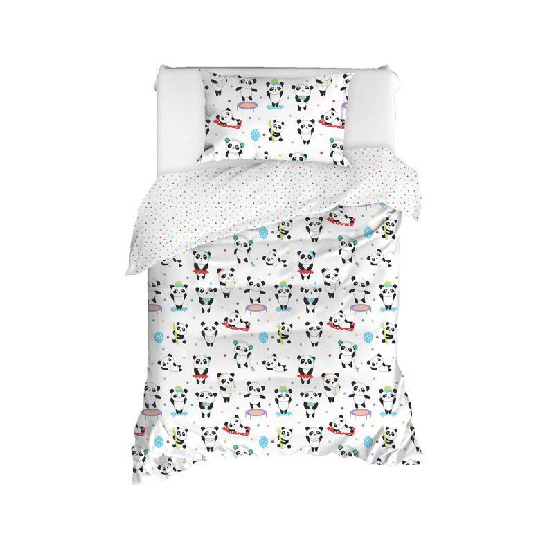 Ensemble de housse de couette multicolore 100% coton, Housse de couette 63 "x 87" + 1 taie d'oreiller st