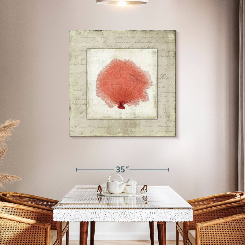 Crowle Coral Linen Mini I, 39" H x 39" W