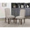Mobilier de salle à manger avec garniture cloutée moderne et classique