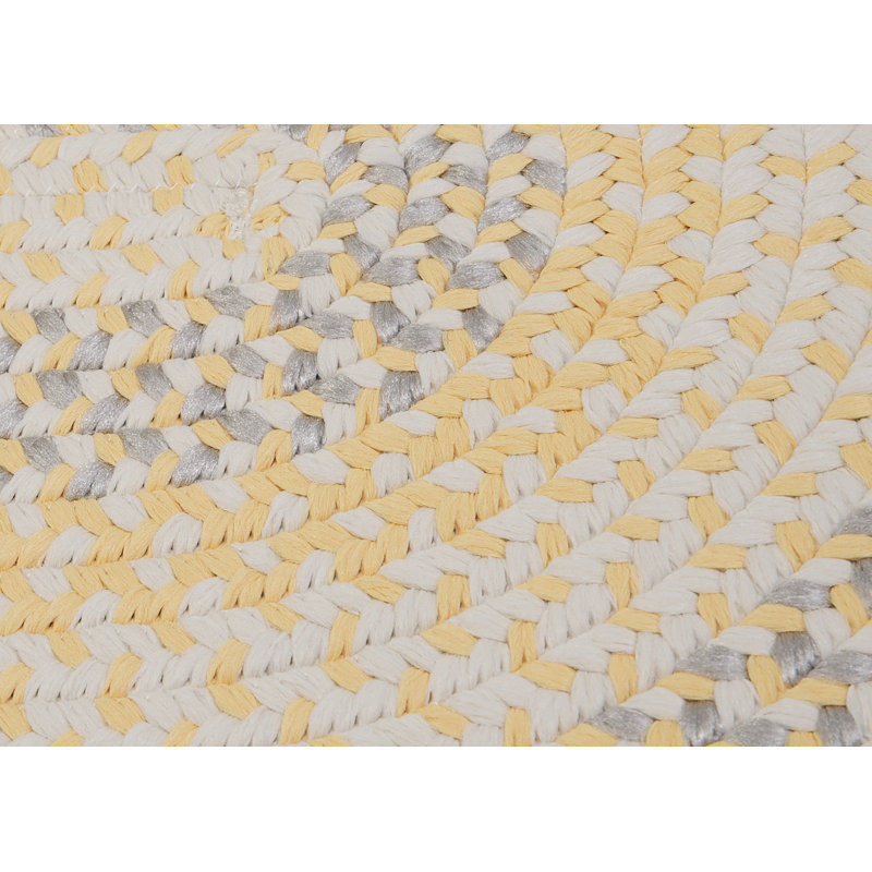 Tapis doré / ivoire Carousel Sun Squeeze, Rond 10 pi