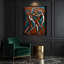 Abstrait art figuratif noir sur toile 99-393331520