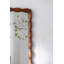 Miroir mural Mid-Century avec cadre en bois massif