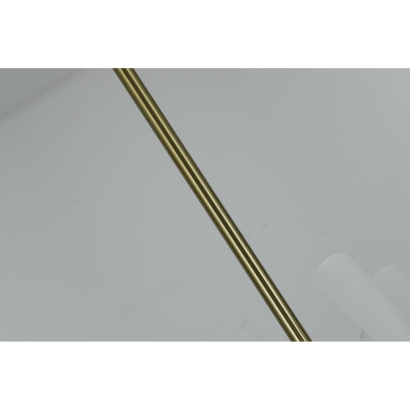 Lustre rond Emmy Murano, Laiton antique, Vert, 18 Diameter x 34” Height
