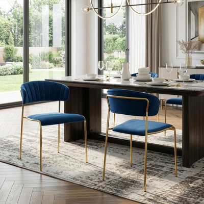 Tania 18.5'' H Tufted Velvet Upholstered Side Chair