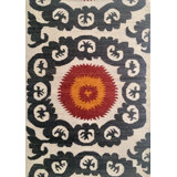 Sangria Wool Oriental Area Rug in Beige/Black/Red