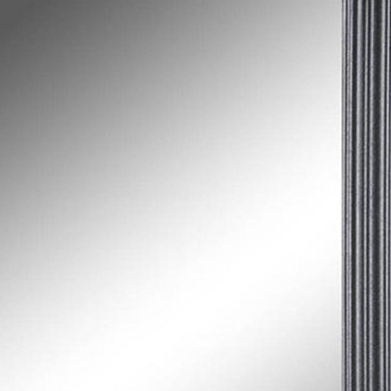 Miroir d'appoint 26 "à lignes biseautées et cadre noir