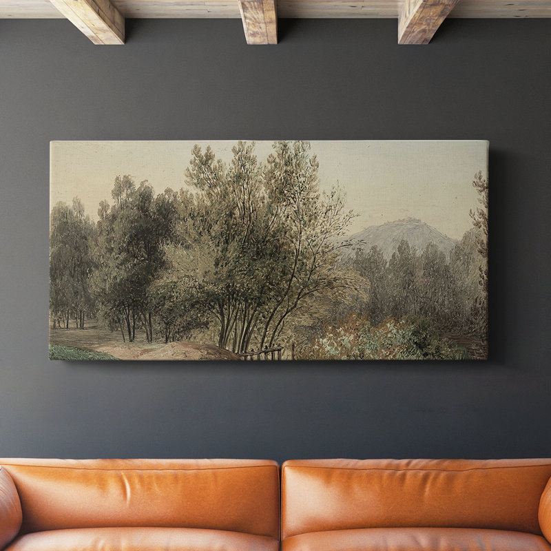 Série paysage - DLxxxix - Toile tendue avec châssis - Prêt à accrocher, H 24 po x l 48 po