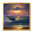 Impression dorée sur toile encadrée