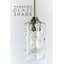 Abat-jour tambour en verre transparent Sanami H 6,5 po x l 4 po