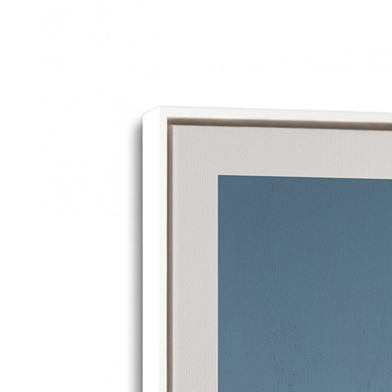 18 "X 12" Twilight Stripes, ensemble de 2 impressions sur toile, Cadre flottant blanc opaque