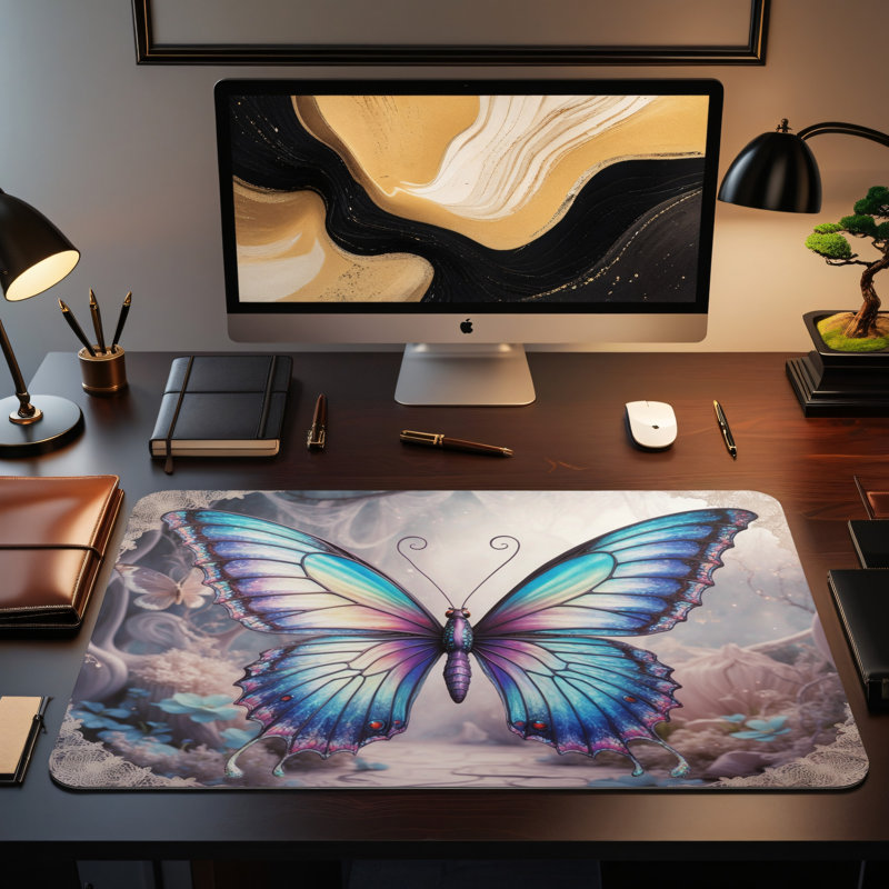 Polyester Desk Pad, 14.4x12.1