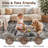 Washable Entryway Rug: Farmhouse Kitchen Hallway Rug Wide Soft Water Resistant Floor Mat for Bathroom Nursery Non Slip Indoor Carpet for Living Room Bedroom Dining Room(Black)-610655002
