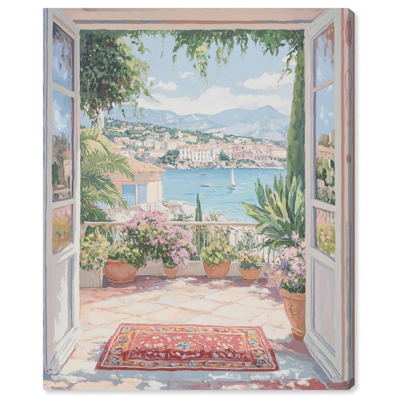 «Room with a View» par Art Remedy, H 45 po x l 36 po, Wrapped Canvas