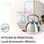 Bouilloire sifflante en acier inoxydable, poignée en bois Oggi Brew (1,9 litre, 64 oz)-86831562