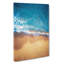 Alone upon the Beach - Wrapped Canvas-55368529