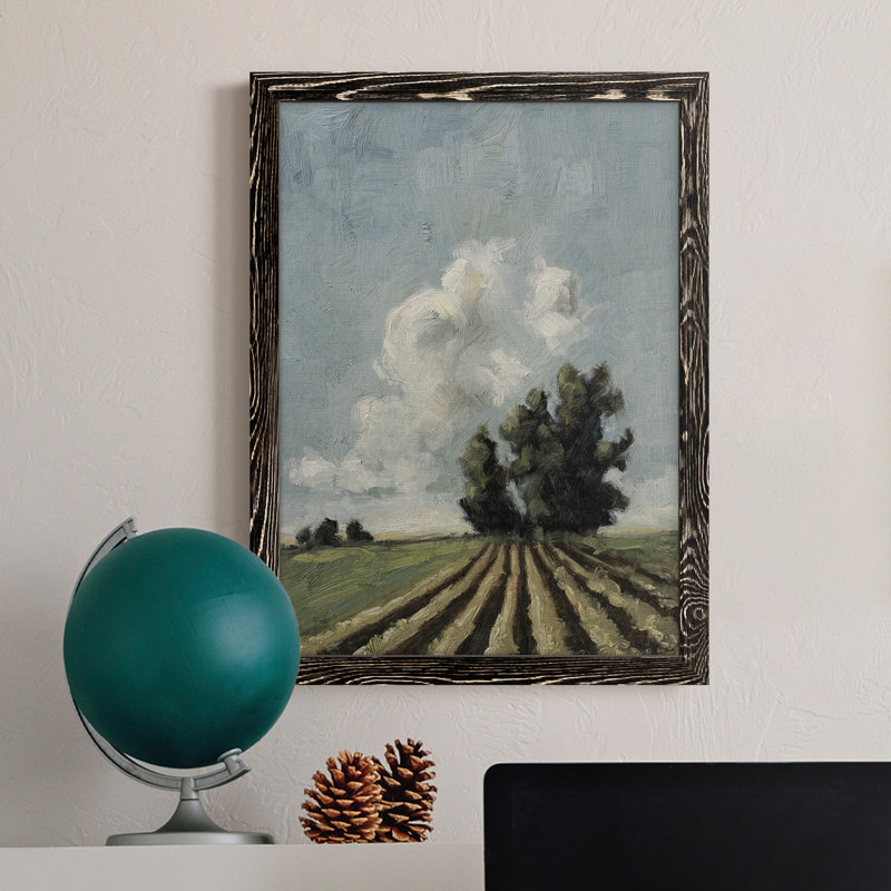 Copse Of Trees - Reproduction de photo sur toile, Cadre noir, H 28 po x l 38 po x P 1 po