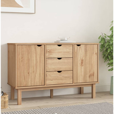 Pleasanton Sideboard OTTA 113.5x43x73 cm Solid Wood Pine