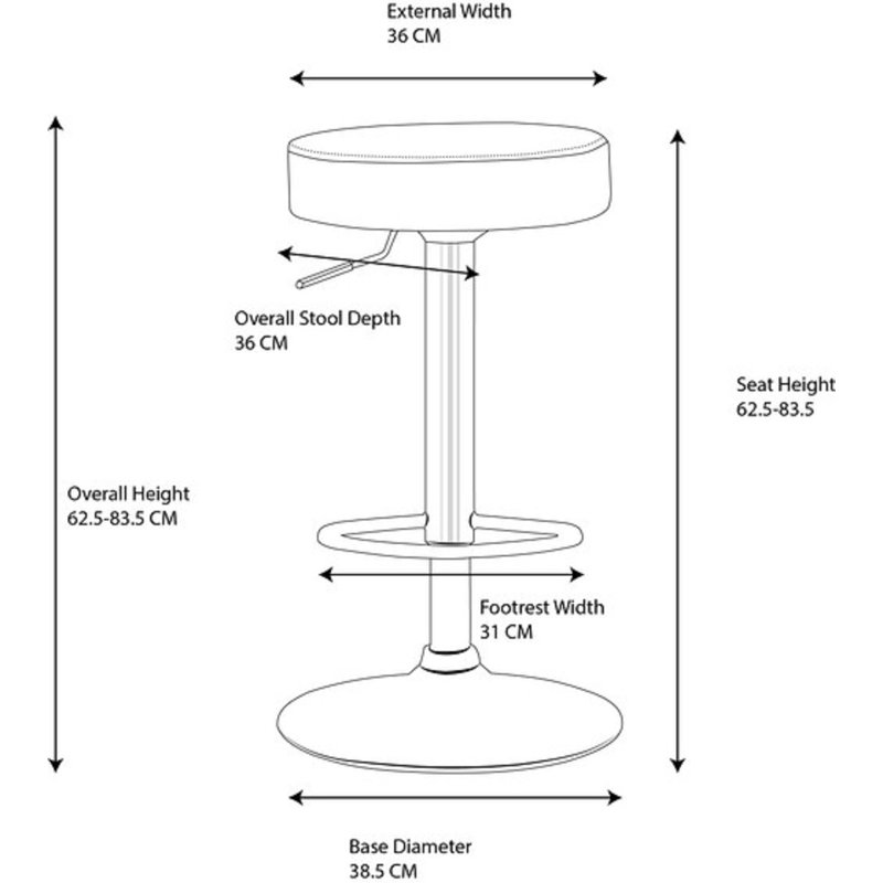 Bartz Swivel Upholstered Adjustable Height Counter Stool with Metal Frame, Chrome