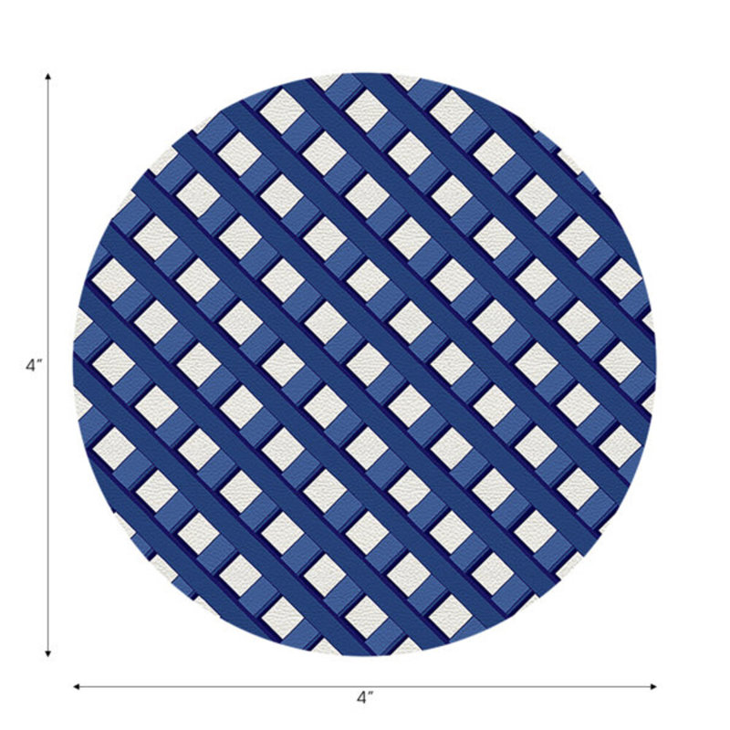 Sous-verres ronds Timothy Corrigan, Bleu