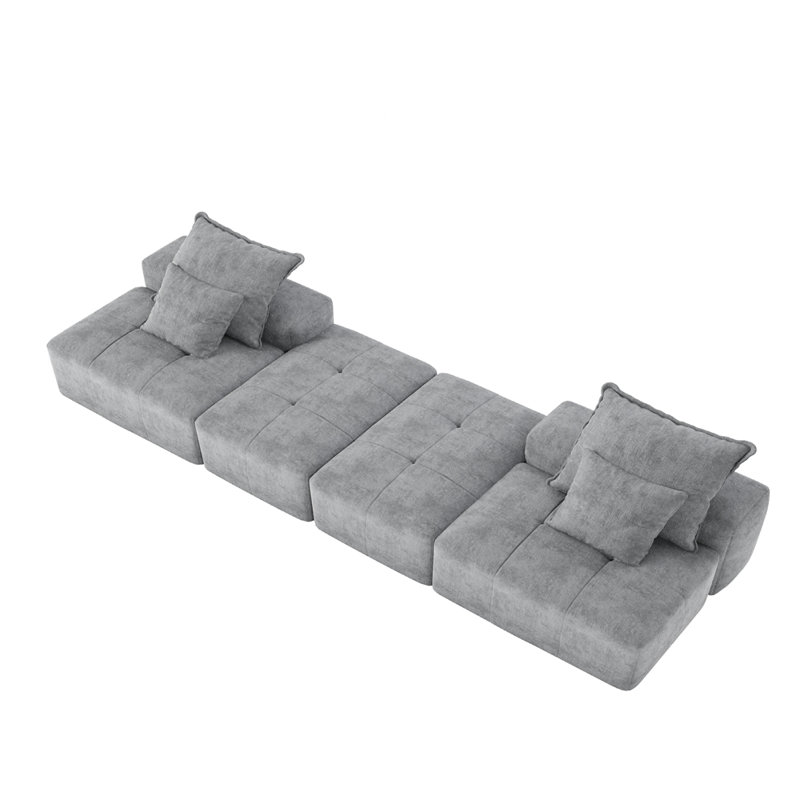 Canapé modulaire surdimensionné Modern, Gris