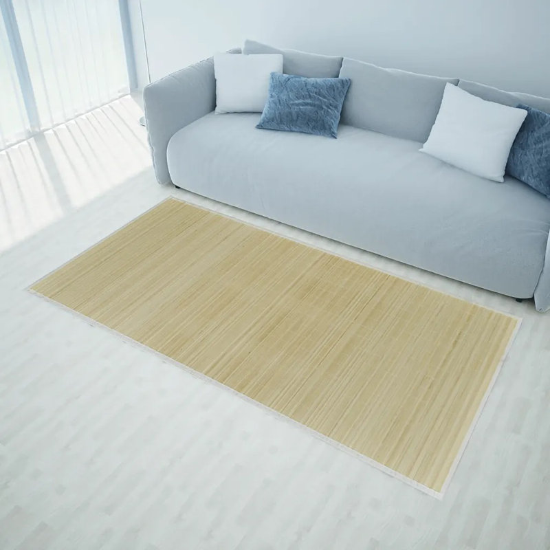 Solid Colour Hand Woven Area Rug, Runner 80 x 300 cm, Brown