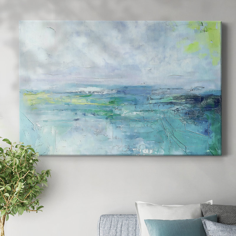Paysage abstrait, série VI, H 18 po x l 27 po