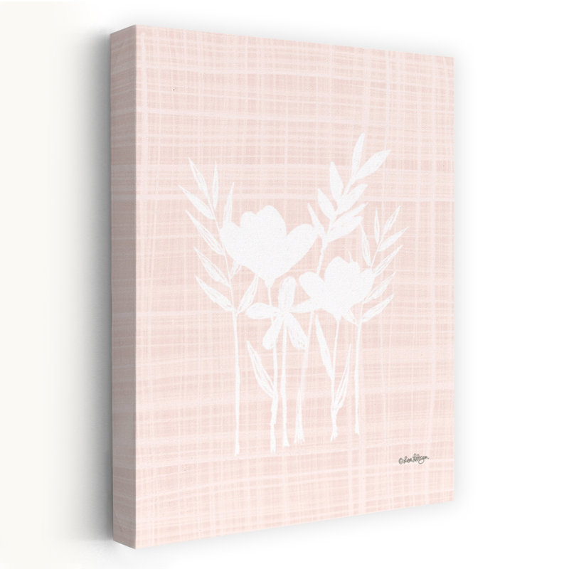 Happy Florals II, art floral contemporain, H 24 po x l 16 po