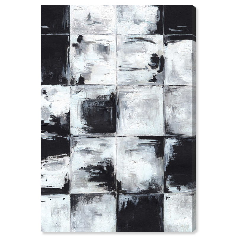 «Mosaic Minds Masculine Abstract Man Cave» par Notoriart, Toile tendue, H 15 po x l 10 po